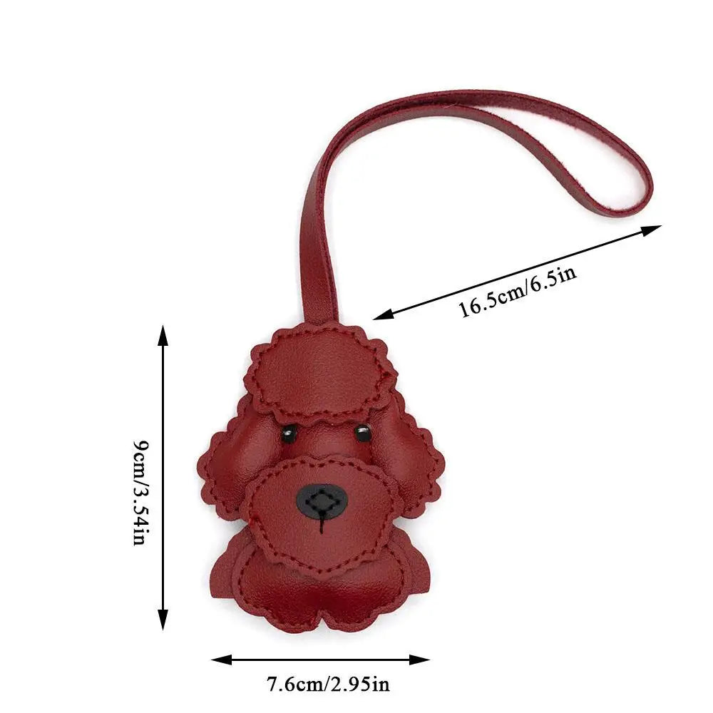 Leather Dog Charm