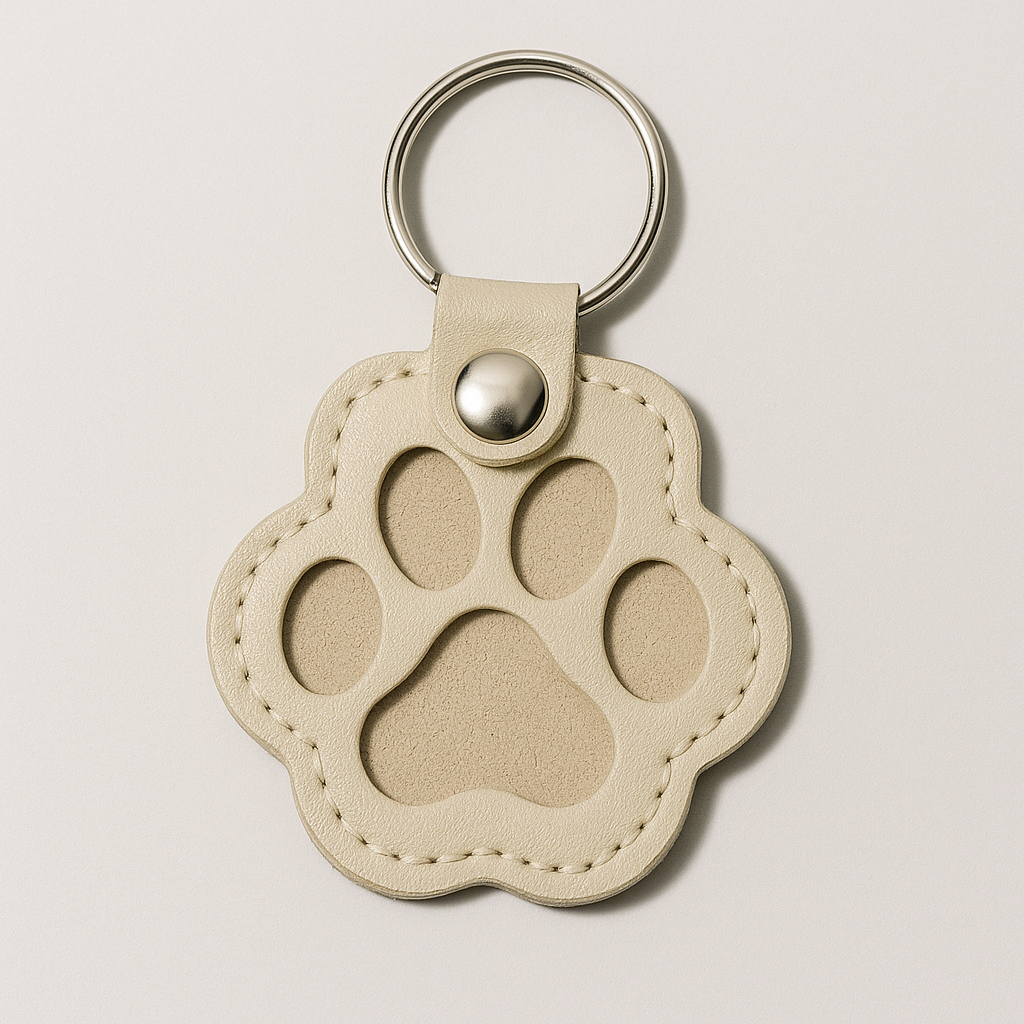 Leather Paw keychain