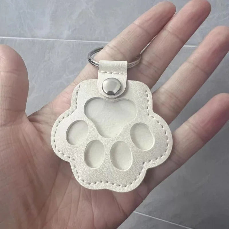 Leather Paw keychain