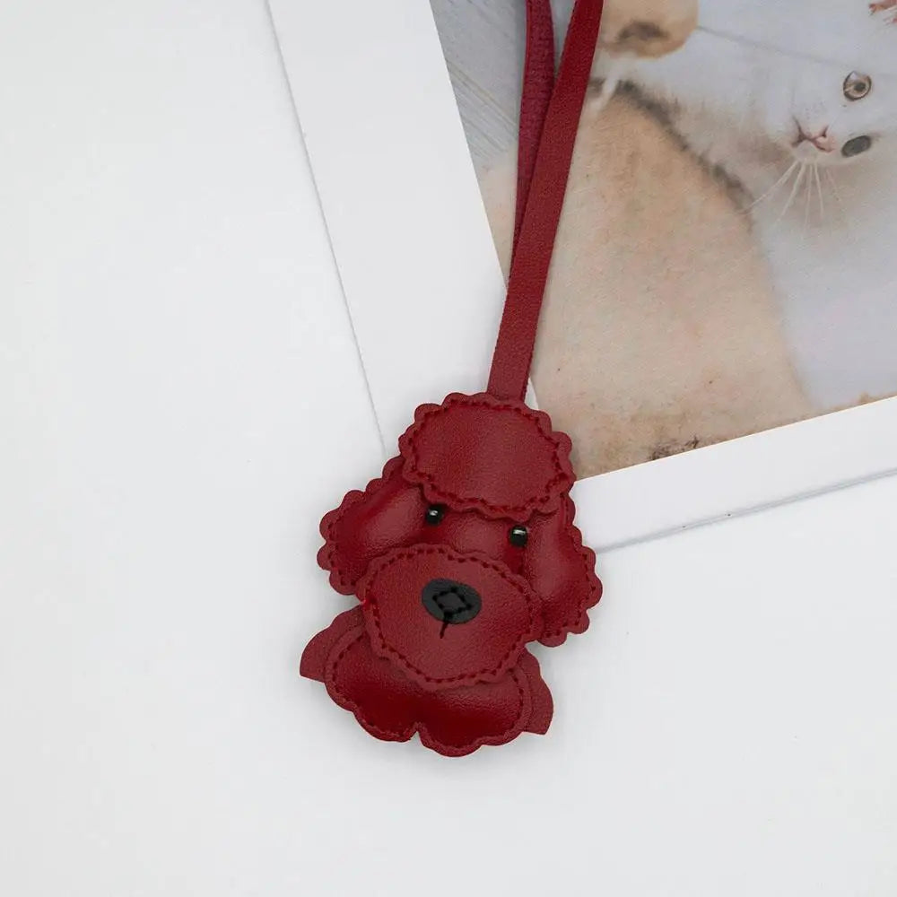 Leather Dog Charm