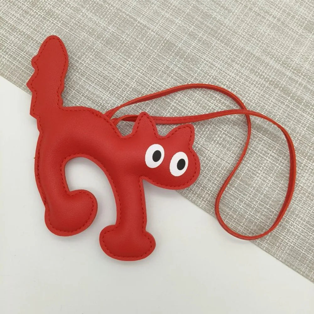 Leather Cat Charm
