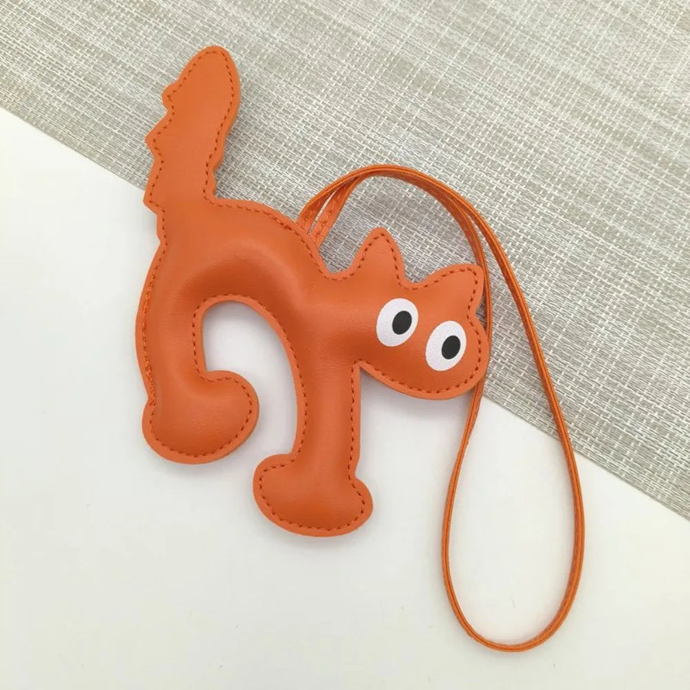 Leather Cat Charm