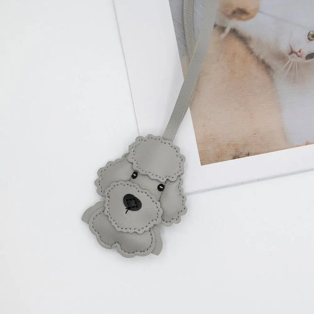 Leather Dog Charm