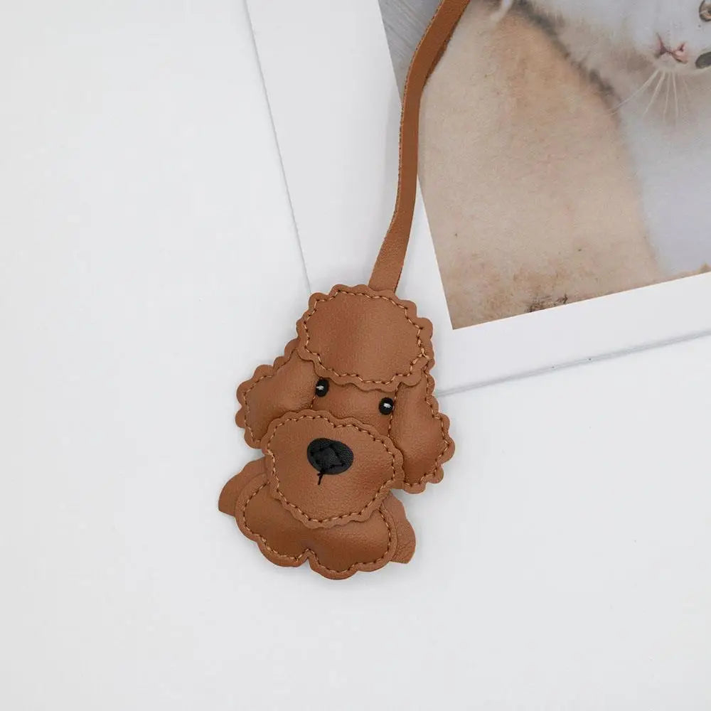 Leather Dog Charm