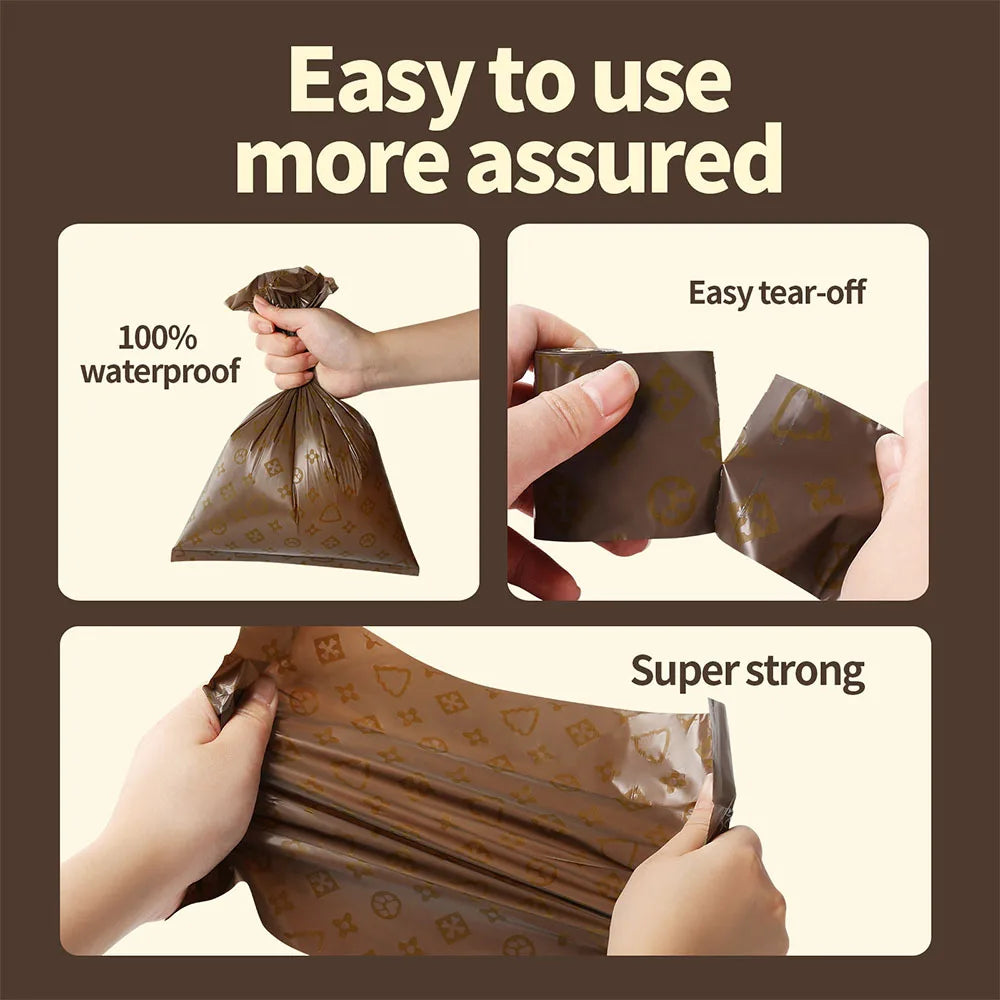 Biodegradable Thick Waste Bags - Coffee