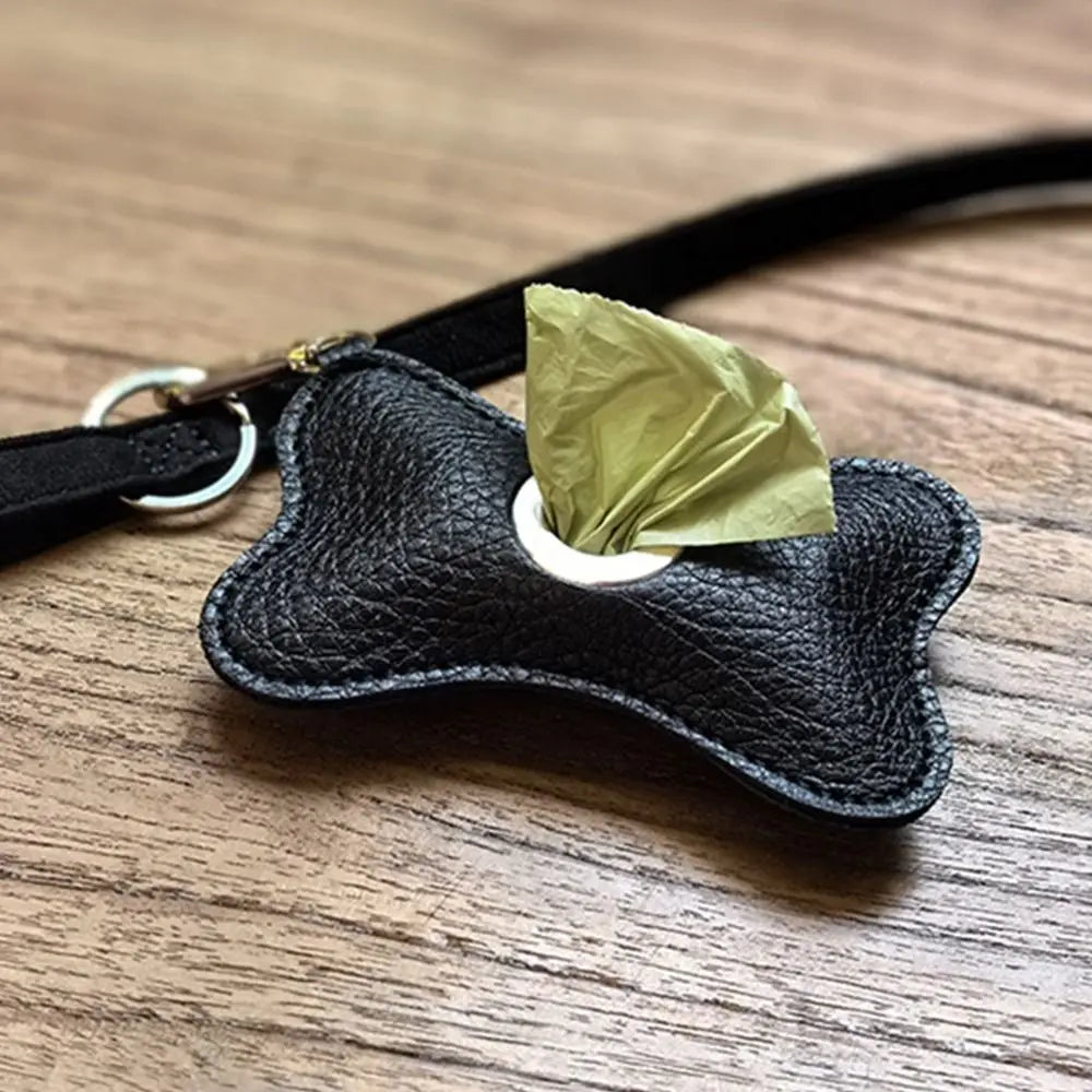 Leather Dog Poop Bag | Bone