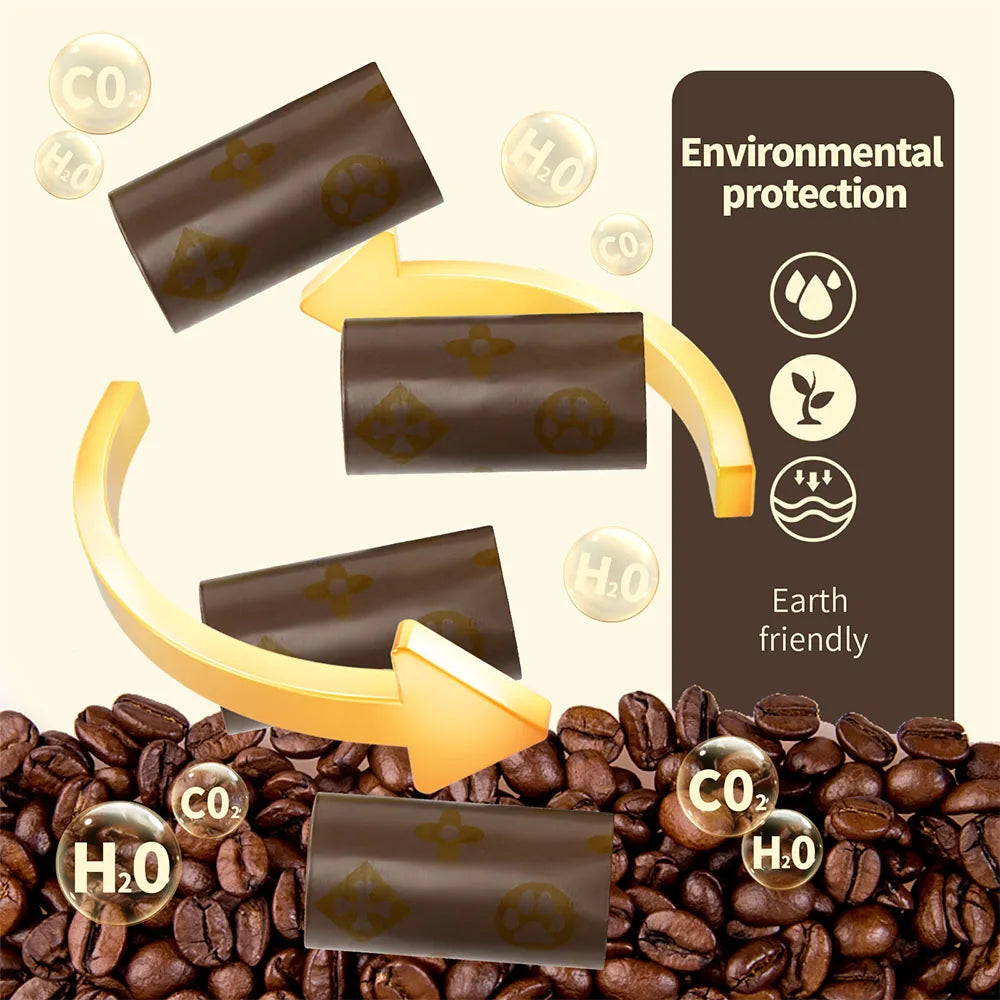 Biodegradable Thick Waste Bags - Coffee