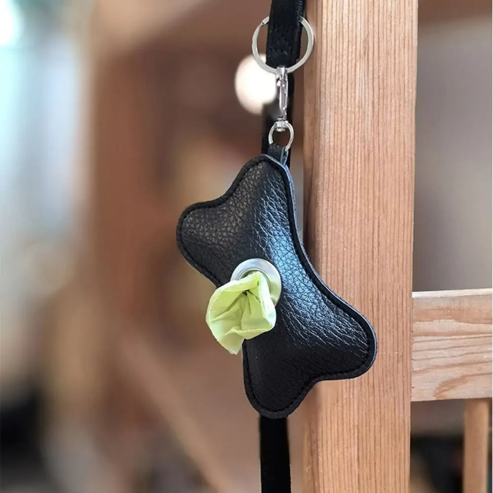 Leather Dog Poop Bag | Bone