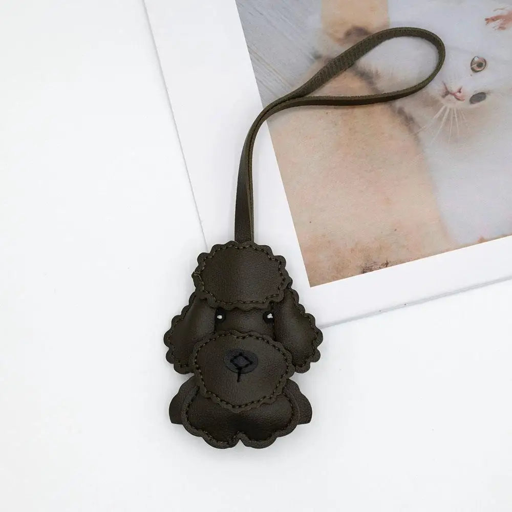 Leather Dog Charm
