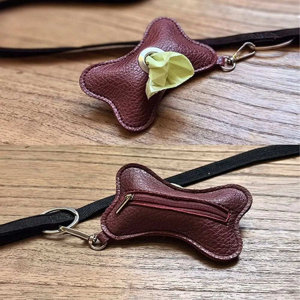 Leather Dog Poop Bag | Bone