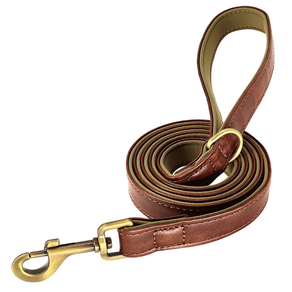 Leather Dog Collar Leash | Customised