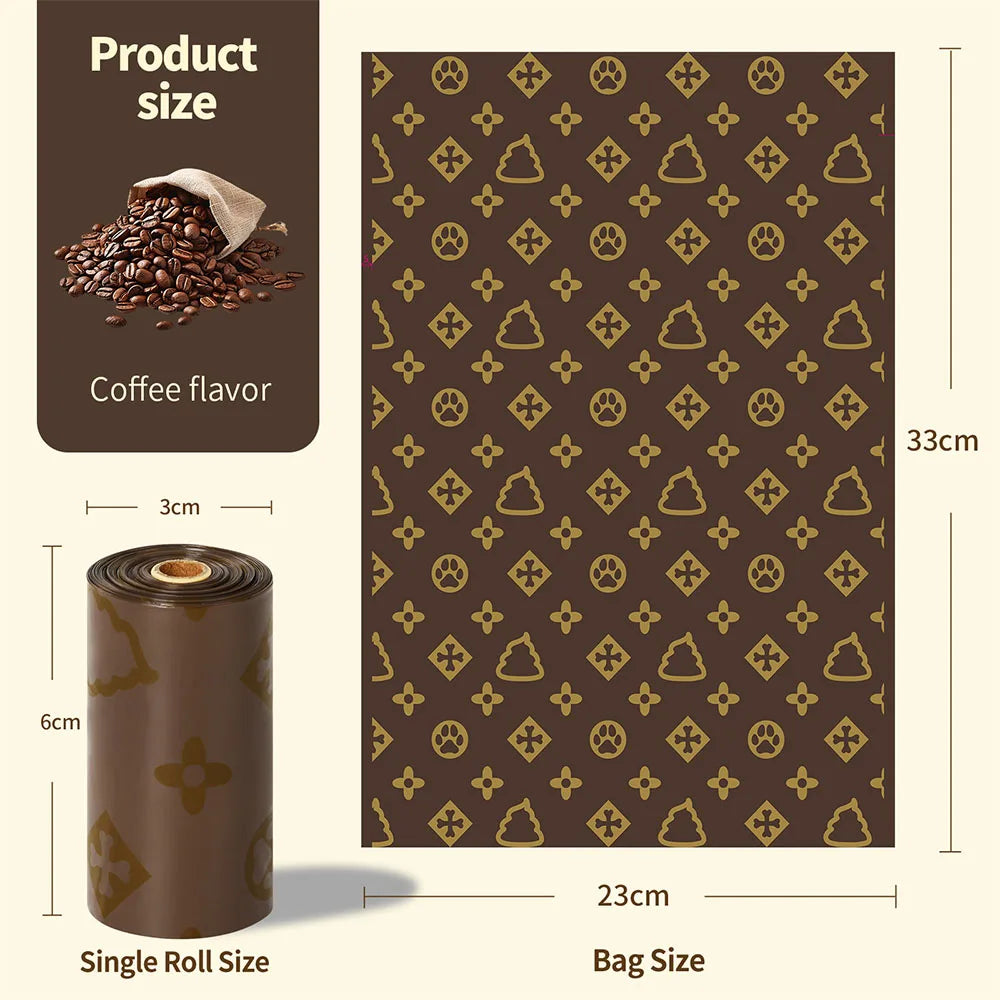 Biodegradable Thick Waste Bags - Coffee