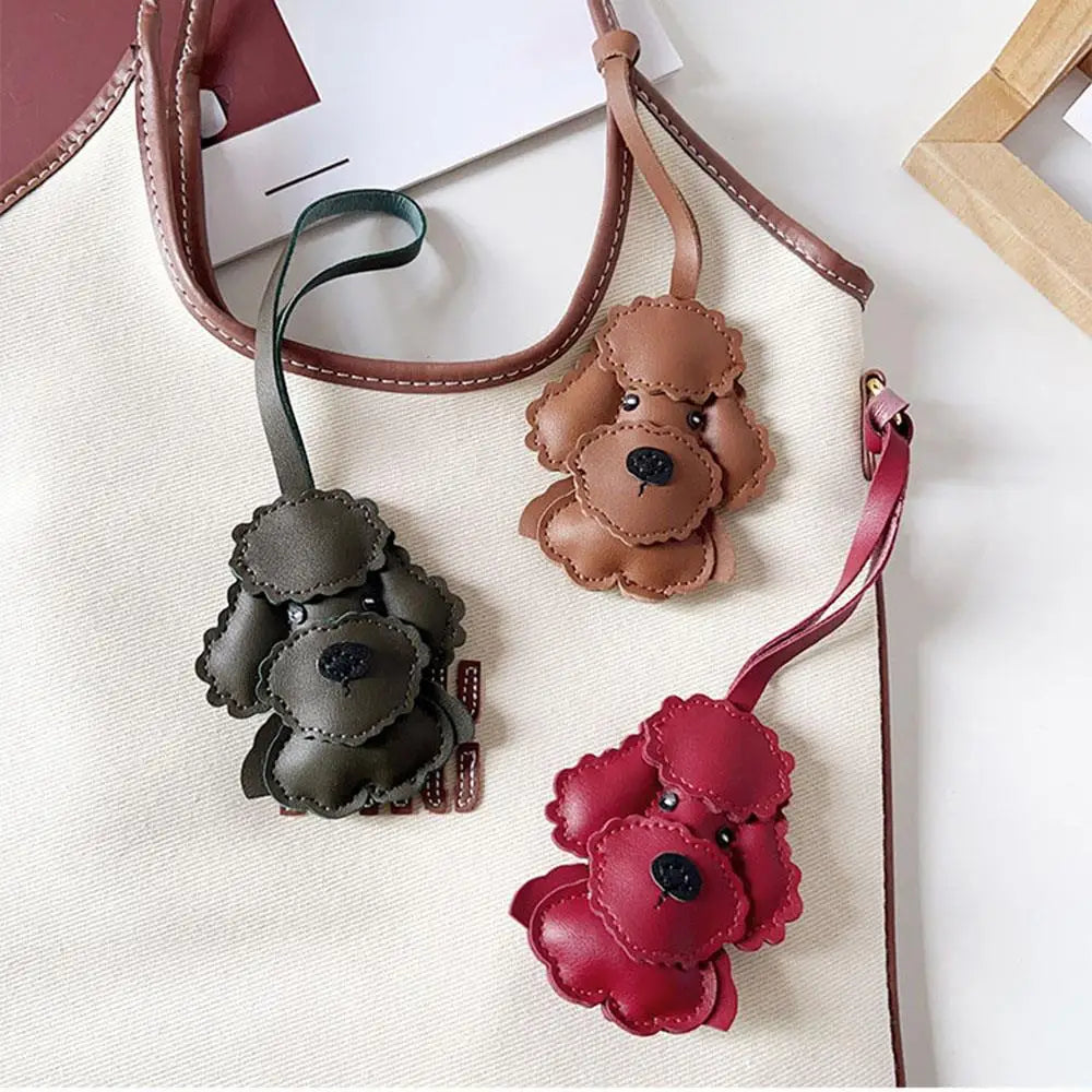 Leather Dog Charm