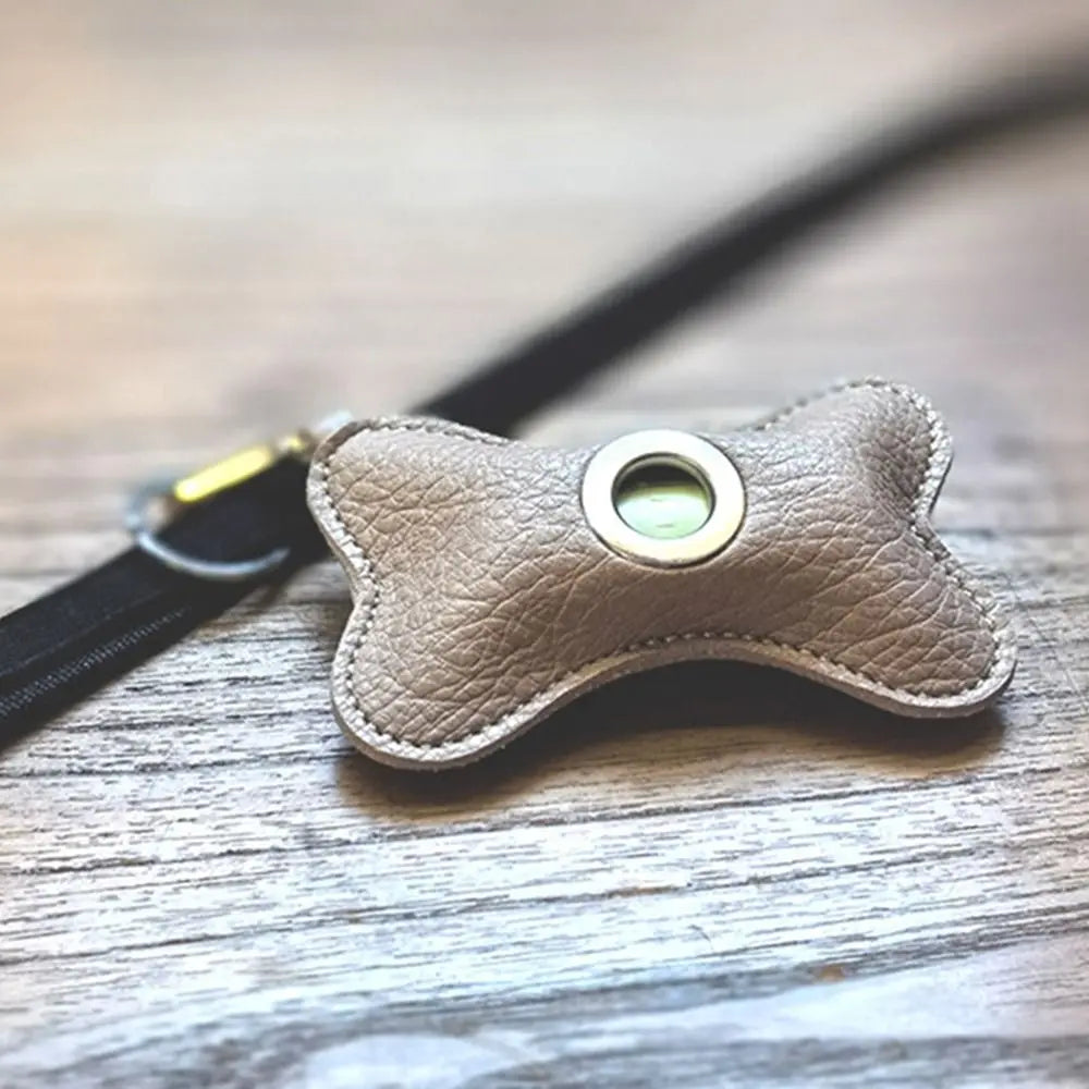 Leather Dog Poop Bag | Bone