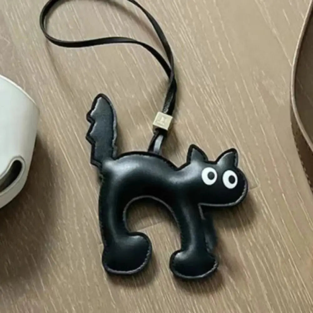 Leather Cat Charm