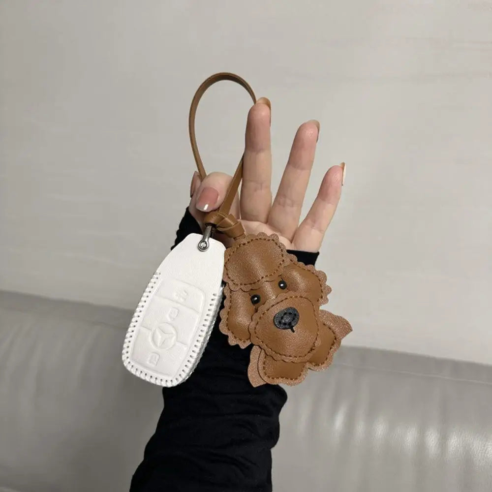 Leather Dog Charm