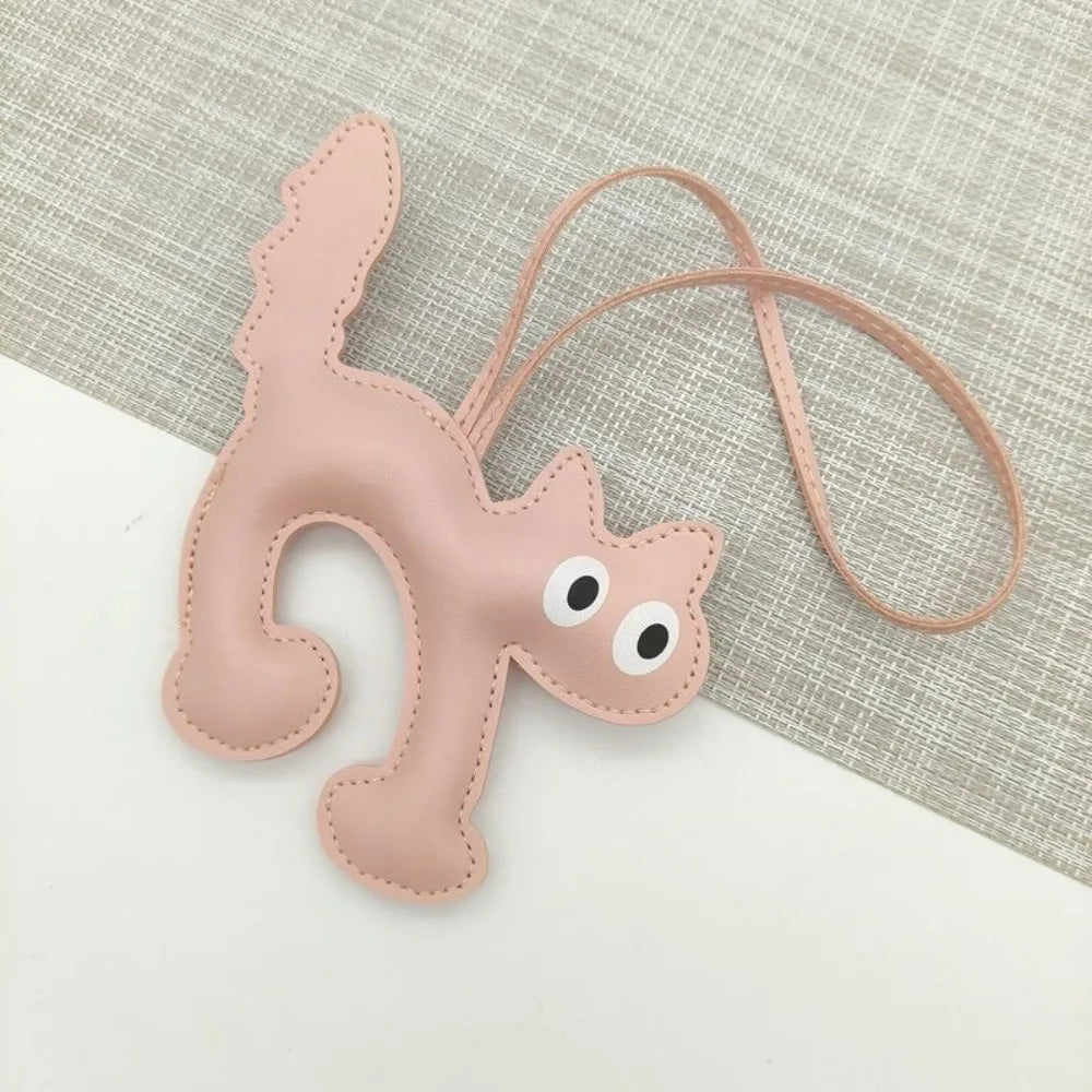 Leather Cat Charm